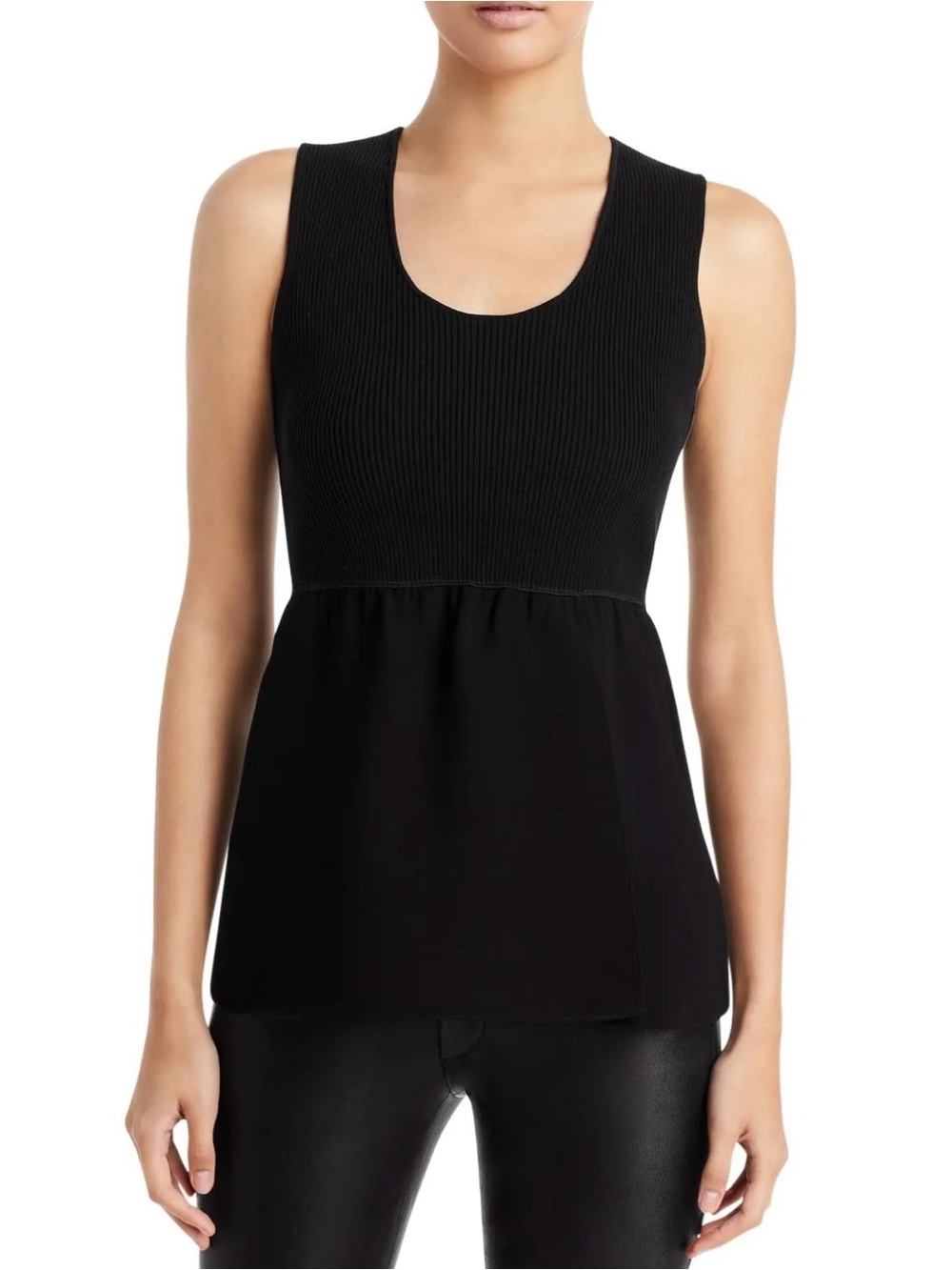 NWT Theory Combo Scoop Top M